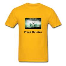 Load image into Gallery viewer, Proud Christian Men&#39;s T-Shirt - gold