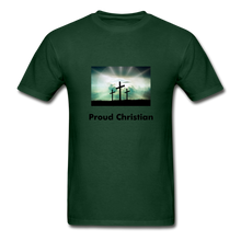 Load image into Gallery viewer, Proud Christian Men&#39;s T-Shirt - forest green