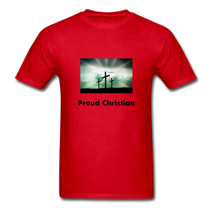 Proud Christian Men's T-Shirt - red