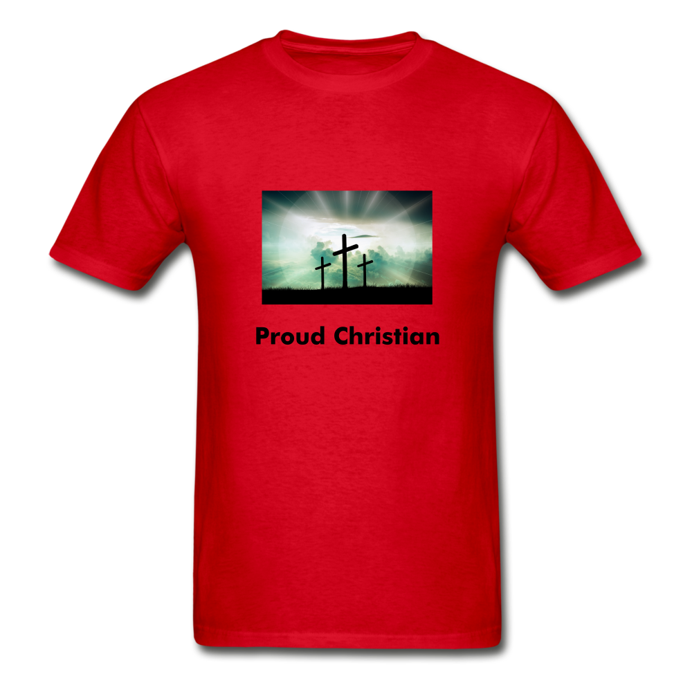 Proud Christian Men's T-Shirt - red