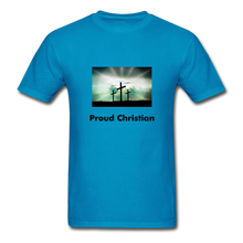 Load image into Gallery viewer, Proud Christian Men&#39;s T-Shirt - turquoise