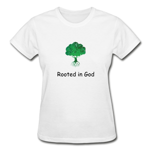 Rooted in God Women's T-Shirt - white