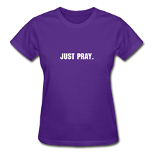 Load image into Gallery viewer, Just Pray Women&#39;s T-Shirt - purple