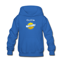 Load image into Gallery viewer, God is Awesome Kid&#39;s Hoodie - royal blue