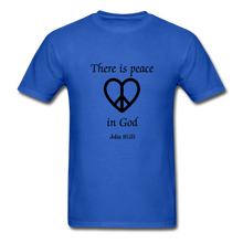 Load image into Gallery viewer, Peace in God Men&#39;s T-Shirt - royal blue