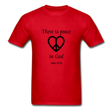 Load image into Gallery viewer, Peace in God Men&#39;s T-Shirt - red