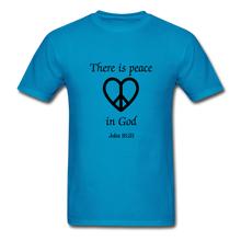 Load image into Gallery viewer, Peace in God Men&#39;s T-Shirt - turquoise