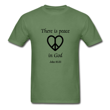 Load image into Gallery viewer, Peace in God Men&#39;s T-Shirt - military green