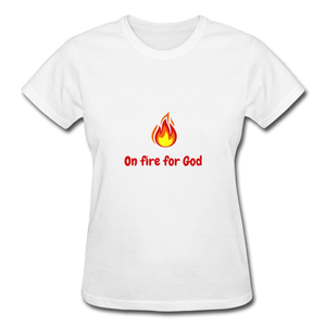 On Fire Women's T-Shirt - white