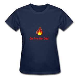 On Fire Women's T-Shirt - navy