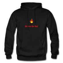 Load image into Gallery viewer, On Fire Men&#39;s Hoodie - black