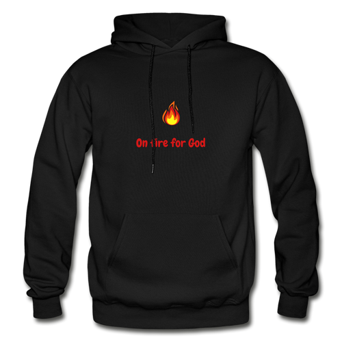 On Fire Men's Hoodie - black