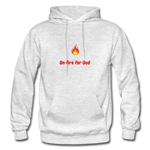 Load image into Gallery viewer, On Fire Men&#39;s Hoodie - light heather gray