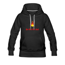 Load image into Gallery viewer, On Fire Women&#39;s Hoodie - black