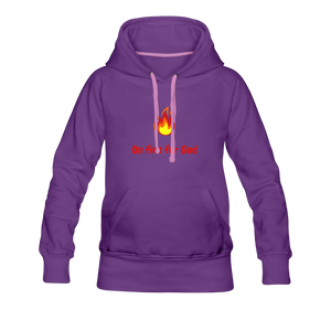 On Fire Women's Hoodie - purple