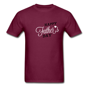 Happy Father's Day Men's T-Shirt - burgundy