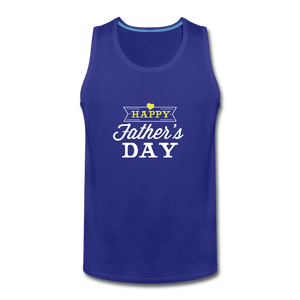 Happy Father's Day 3 Tank - royal blue