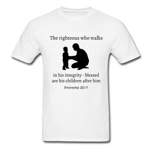 Righteous Man Men's T-Shirt - white