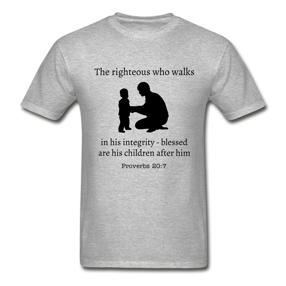 Righteous Man Men's T-Shirt - heather gray