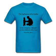 Load image into Gallery viewer, Righteous Man Men&#39;s T-Shirt - turquoise