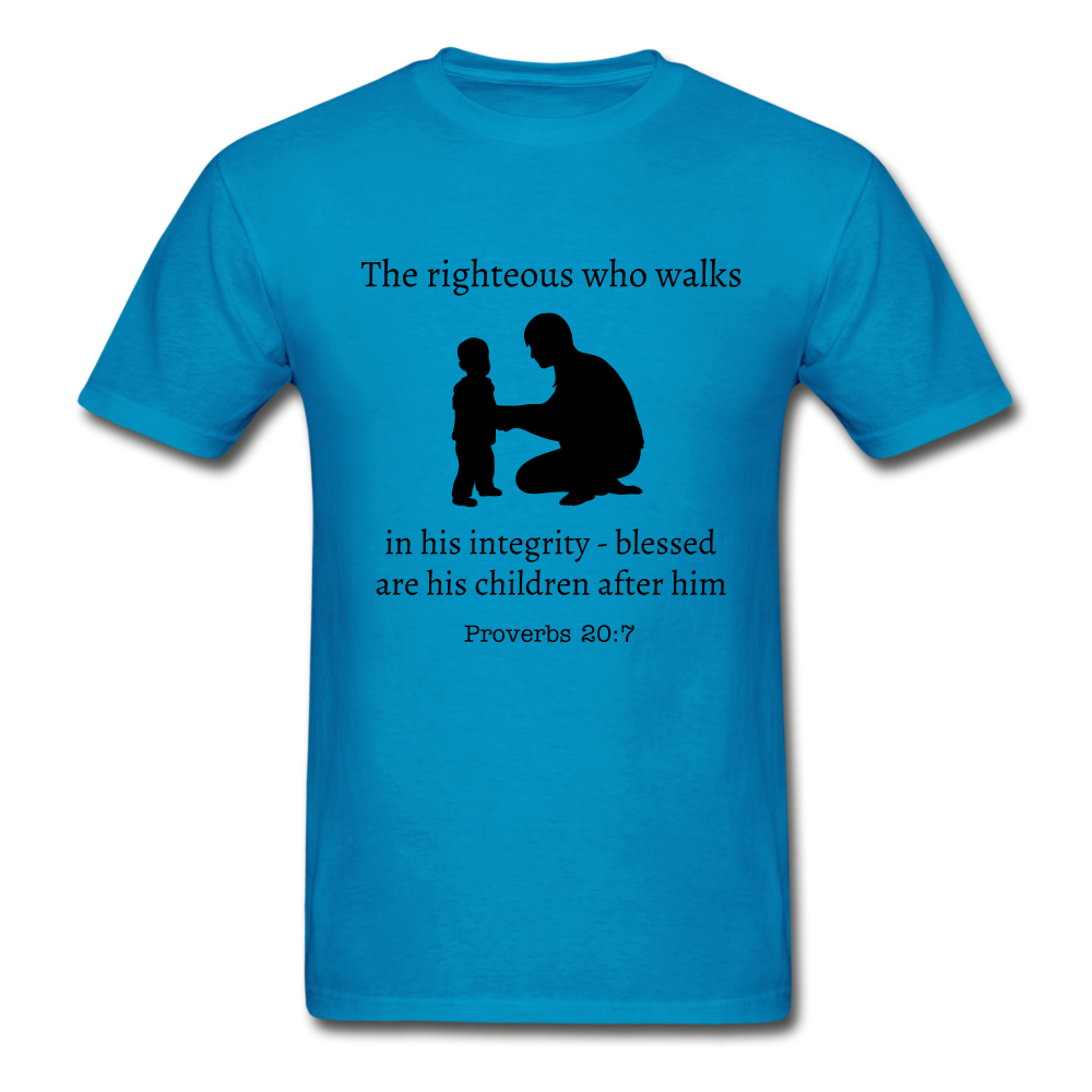 Righteous Man Men's T-Shirt - turquoise