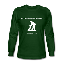 Load image into Gallery viewer, First Teacher Men&#39;s Long Sleeve - forest green