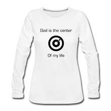 Load image into Gallery viewer, The Center Women&#39;s Long Sleeve - white