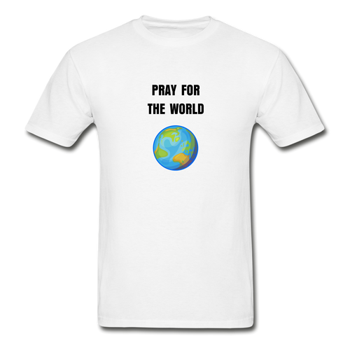 Pray For The World Men's T-Shirt - white