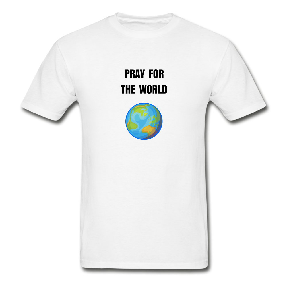Pray For The World Men's T-Shirt - white
