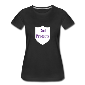 God Protect's Women's T-Shirt - black