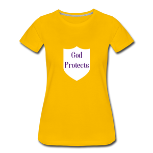 God Protect's Women's T-Shirt - sun yellow