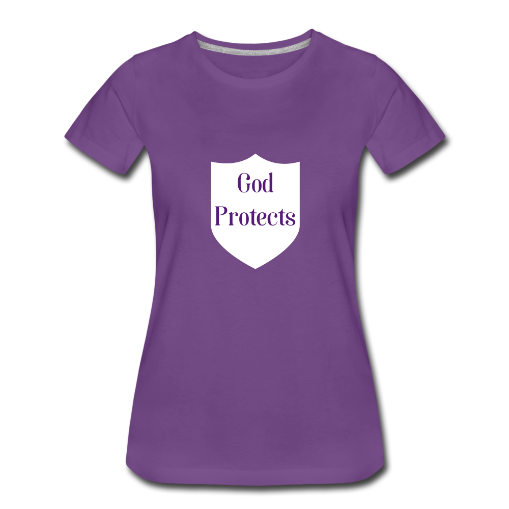 God Protect's Women's T-Shirt - purple