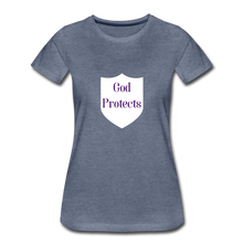 Load image into Gallery viewer, God Protect&#39;s Women&#39;s T-Shirt - heather blue