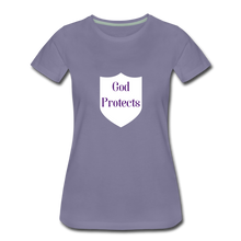 Load image into Gallery viewer, God Protect&#39;s Women&#39;s T-Shirt - washed violet