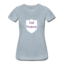 Load image into Gallery viewer, God Protect&#39;s Women&#39;s T-Shirt - heather ice blue