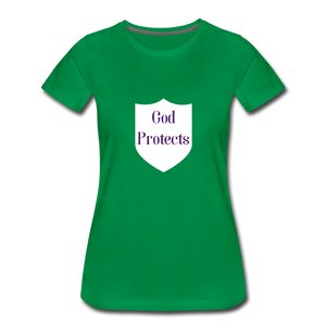 God Protect's Women's T-Shirt - kelly green