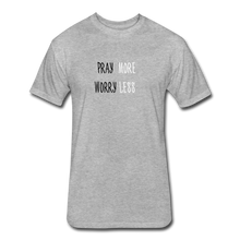 Load image into Gallery viewer, Pray More, Worry Less Men&#39;s T-Shirt - heather gray