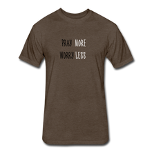Load image into Gallery viewer, Pray More, Worry Less Men&#39;s T-Shirt - heather espresso