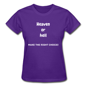 Heaven or Hell Women's T-Shirt - purple