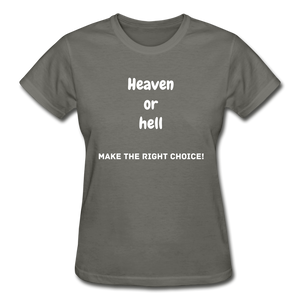 Heaven or Hell Women's T-Shirt - charcoal