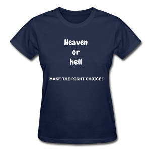 Heaven or Hell Women's T-Shirt - navy