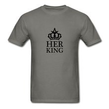 Load image into Gallery viewer, Her King Men&#39;s T-Shirt - charcoal