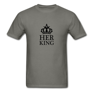 Her King Men's T-Shirt - charcoal