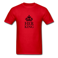 Load image into Gallery viewer, Her King Men&#39;s T-Shirt - red