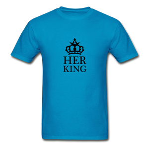 Her King Men's T-Shirt - turquoise