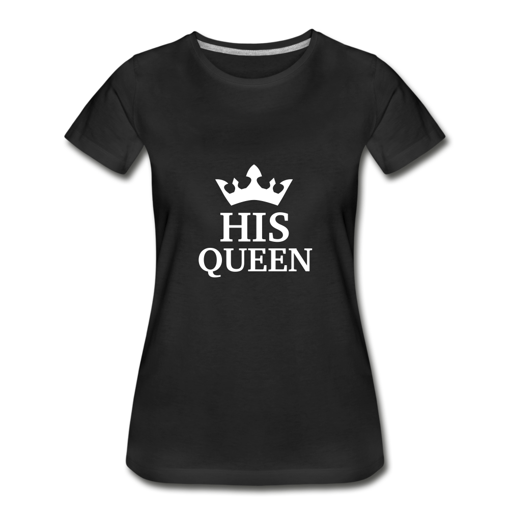 His Queen Two Women's T-Shirt - black