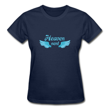 Load image into Gallery viewer, Heaven Sent Women&#39;s T-Shirt - navy