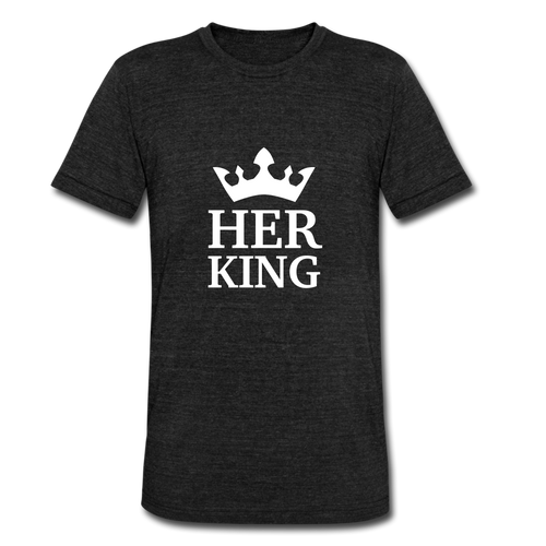 Her King Two Men's T-Shirt - heather black