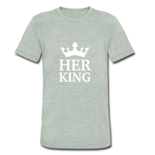 Load image into Gallery viewer, Her King Two Men&#39;s T-Shirt - heather gray