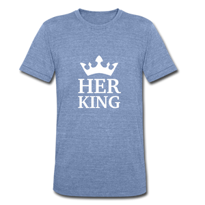 Her King Two Men's T-Shirt - heather Blue